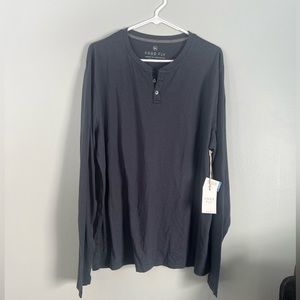 Free Fly Men’s NWT Heritage Henley color: Blue Dusk size: XL